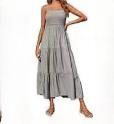 Éclat d’Été | Robe Chiffon à Imprimé Floral & Coupe Évasée