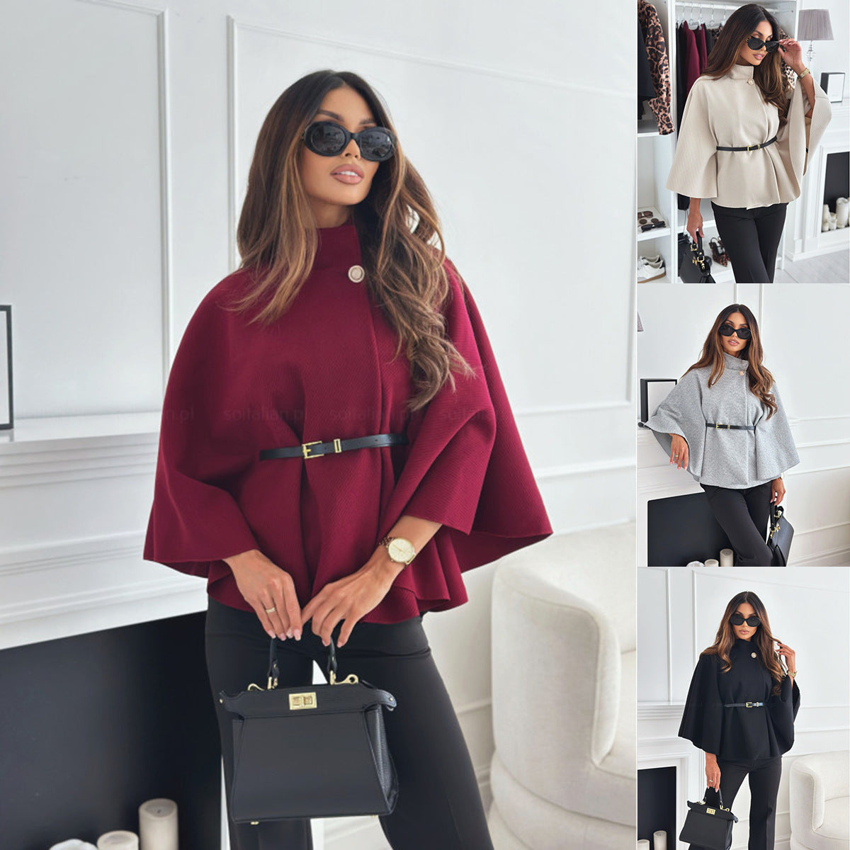 Élise Poncho – Élégance et Confort Intemporel LunaryaParis