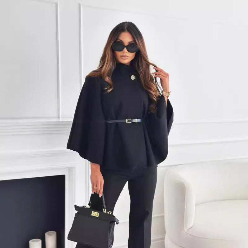 Élise Poncho – Élégance et Confort Intemporel LunaryaParis