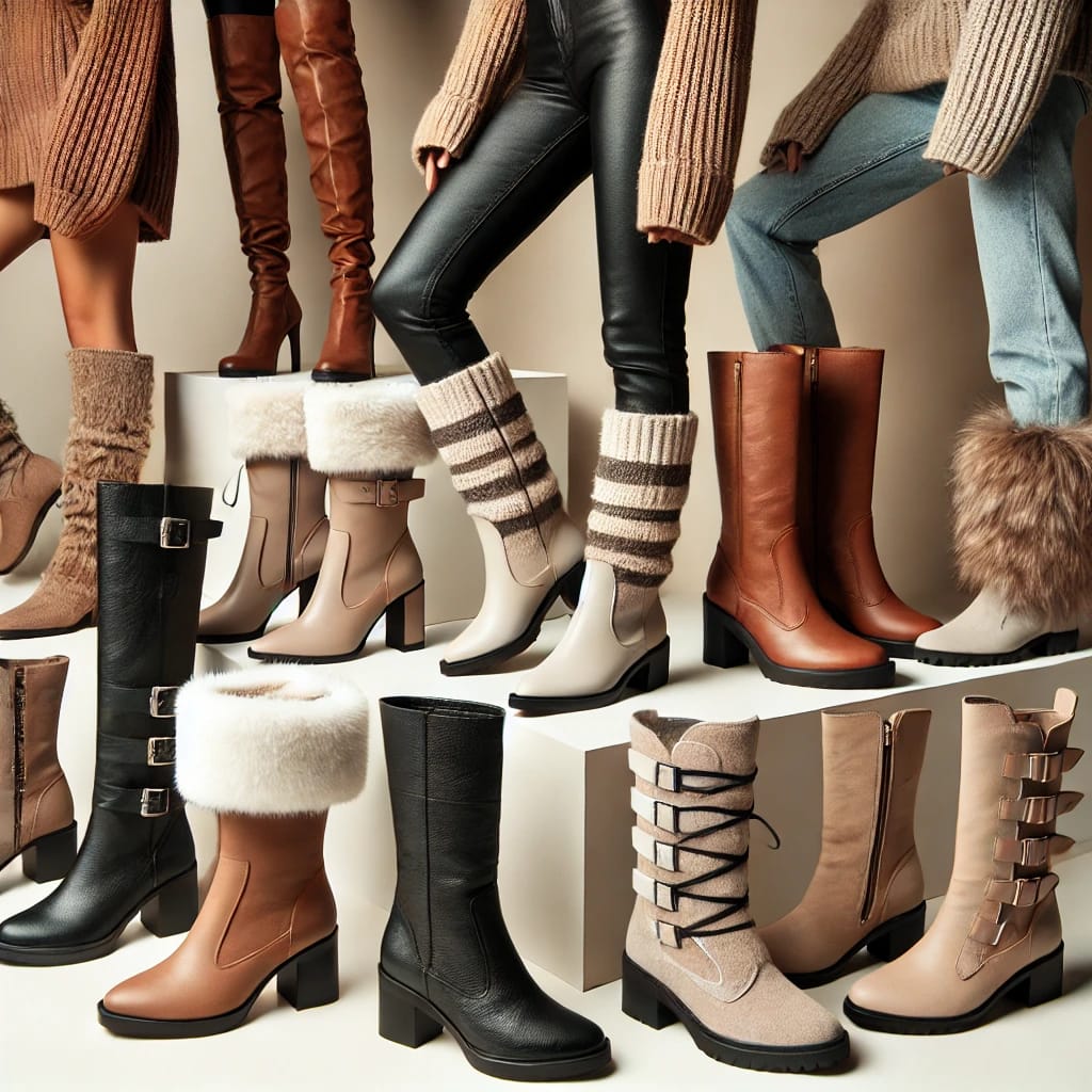 Bottes tendance pour femme : cuissardes, bottines fourrées et Santiag élégants