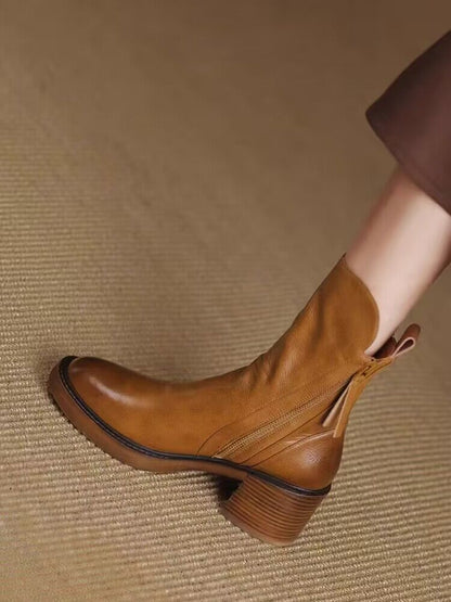 Design inspiré des Santiag femme - Bottines Élisa™ avec talon ergonomique.