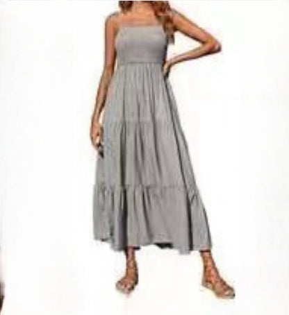Éclat d’Été | Robe Chiffon à Imprimé Floral & Coupe Évasée