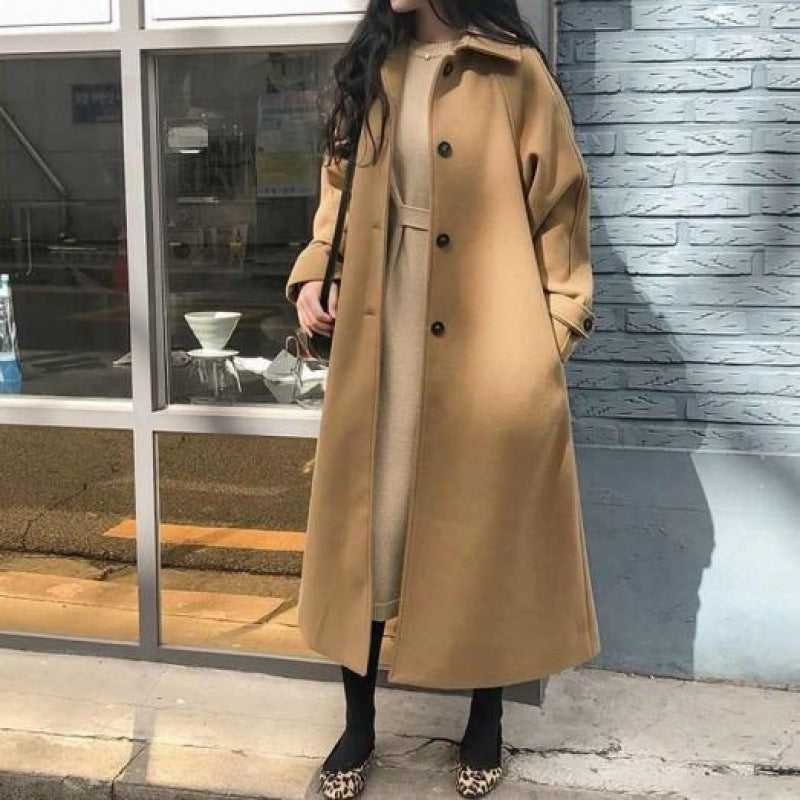 Sophie | Manteau Long en Laine Coupe Ample pour une Élégance Automnale Féminine LunaryaParis