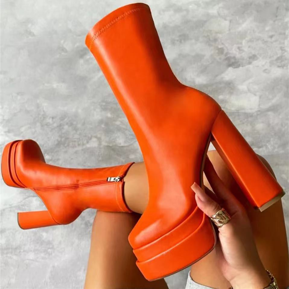 Bottines Summit Luxe™ élégantes avec plateforme moderne pour femme.