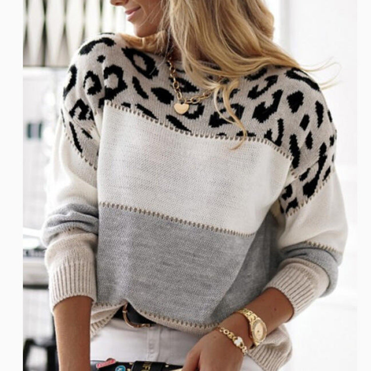 Look décontracté avec le pull léopard