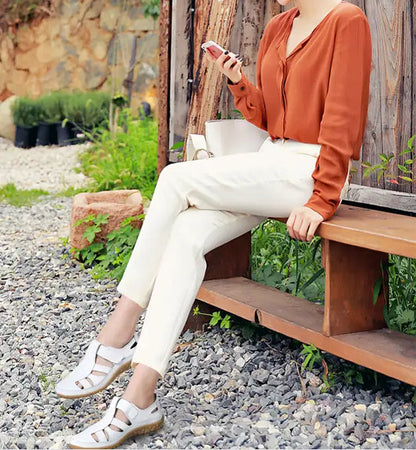 Vita™ | Sandalias de piel auténtica: elegancia atemporal y comodidad óptima