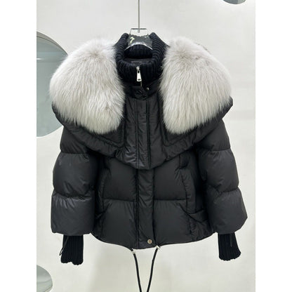 Élégance et chaleur réunies dans la Luxuriose™ jacket femme, vue en action.